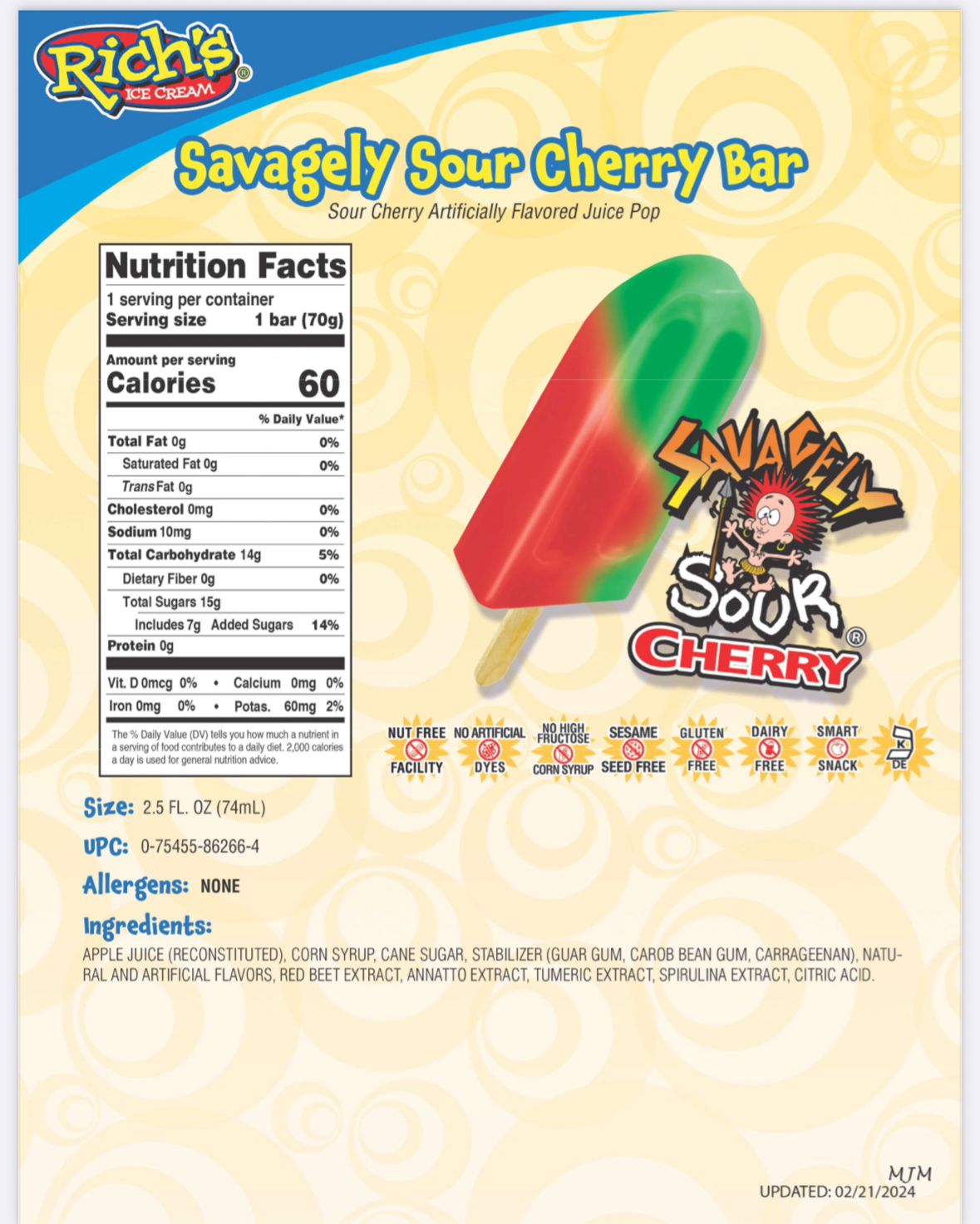 Cherry Bar Ice Cream